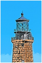 Graves Light Tower with its Unique Construction -Digital Paintin